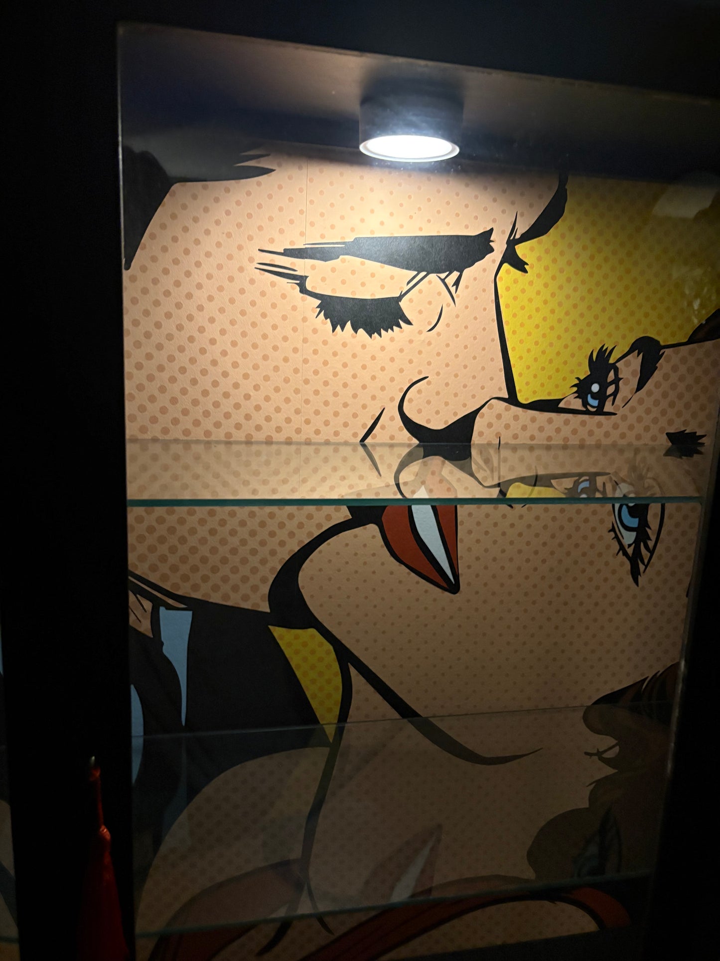 Black Pop Art Comic Upcycled Drinks Cocktail Display Cabinet - Delivery included uk